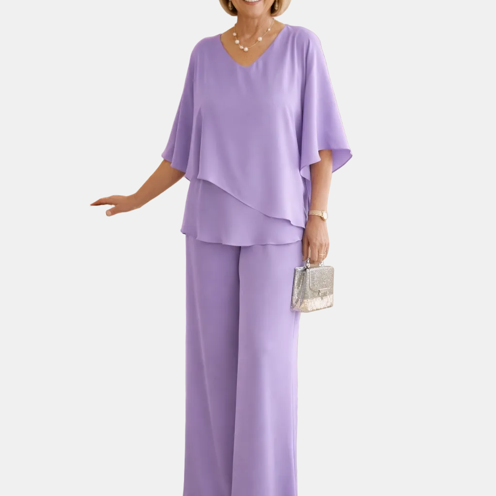 Martha - Conjunto de Pantalón Ancho sin Esfuerzo