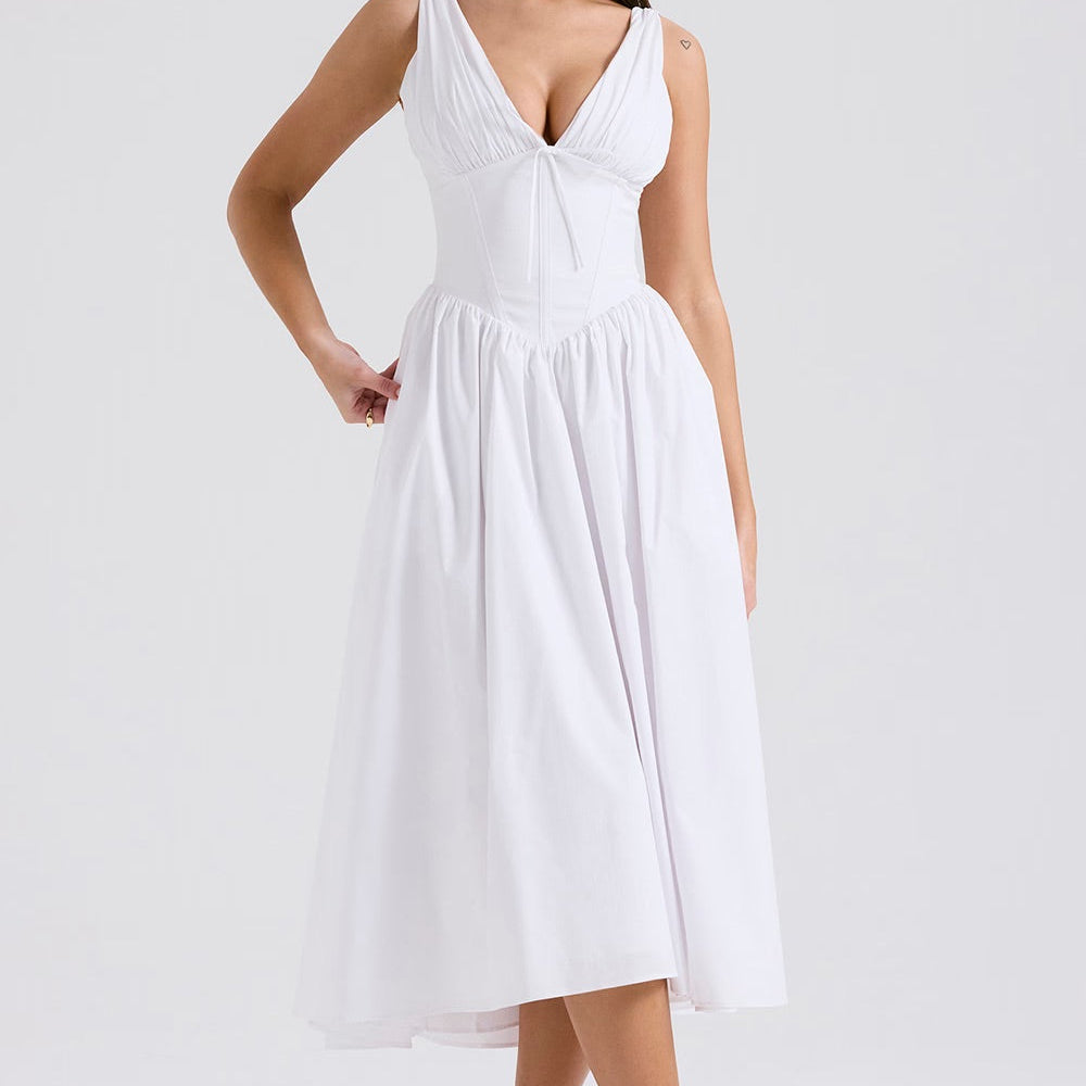 Kateřina – Vestido Midi Romántico Exclusivo