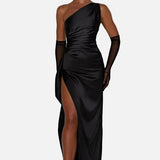 Vestido Maxi de Satén para Noche
