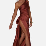 Vestido Maxi de Satén para Noche