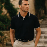 Jesper™ | Noir Polo de Cuello en V