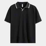 Jesper™ | Noir Polo de Cuello en V