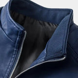 Luca™ | Chaqueta de Cuero con Cierre de Cremallera