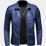 Luca™ | Chaqueta de Cuero con Cierre de Cremallera