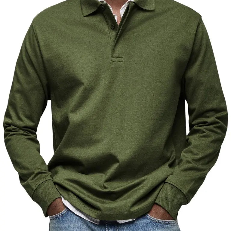 MOHR® | Camiseta polo de lujo con mangas largas