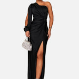Elegante vestido maxi de invitada de boda formal
