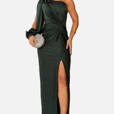 Elegante vestido maxi de invitada de boda formal
