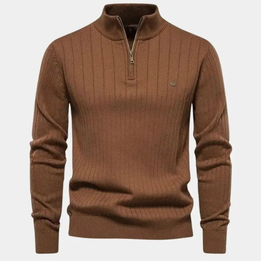 Mikkel™ | Suéter de Algodón de Cuello Semi-Alto