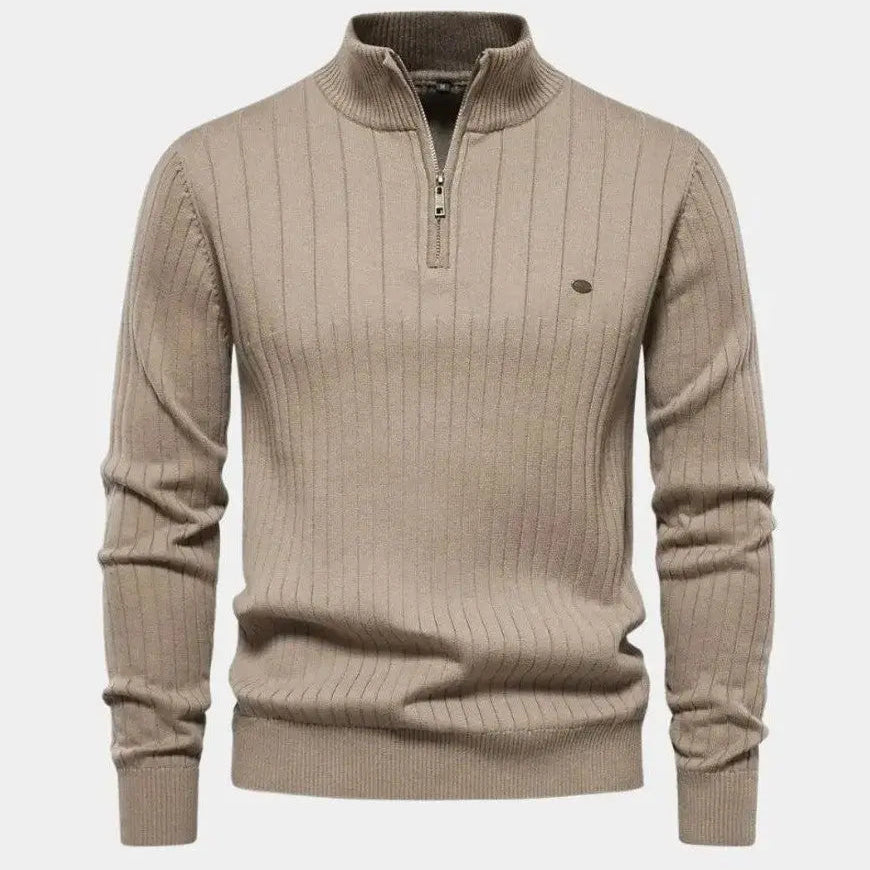 Mikkel™ | Suéter de Algodón de Cuello Semi-Alto