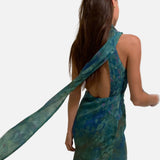 Vestido Maxi de Fiesta Inspirado en Monet