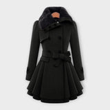 Ema - Abrigo Elegante con Cuello de Minky