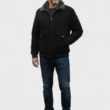 Norbert™ | Chaqueta bomber con inserción de piel sintética