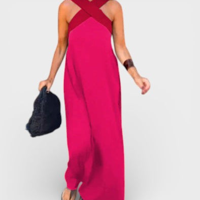 Cayetana™ | Vestido largo con escote cruzado