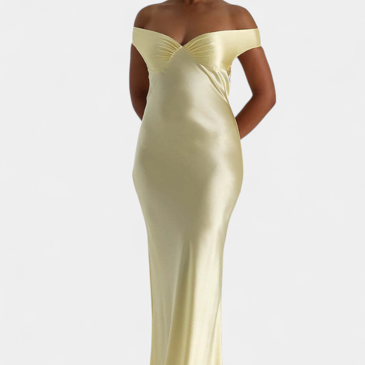 Vestido de Sirena Sin Tirantes Blerina