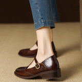 Emma - Zapatos Clásicos de Mujer con Correa