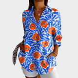 Camisa de estilo con estampado floral