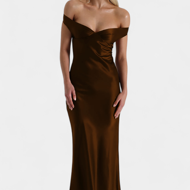 Vestido de Sirena Sin Tirantes Blerina