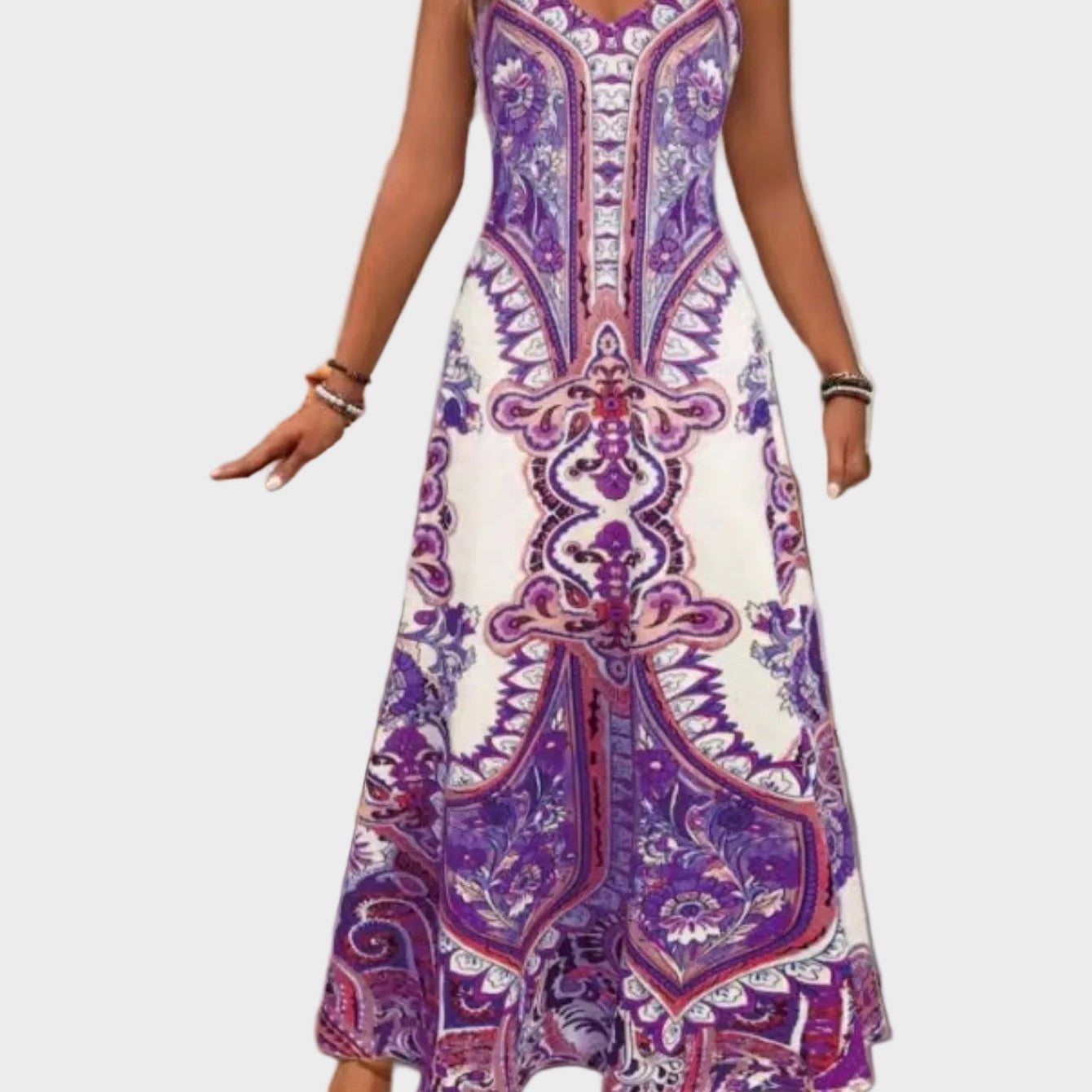 Klára - Elegantes vestidos maxi de verano sin mangas