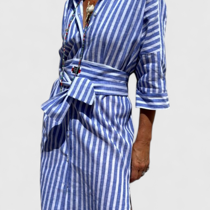 Vestido Camisero a Rayas Sherlyn Timeless