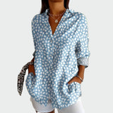 Camisa de estilo con estampado floral