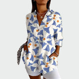 Camisa de estilo con estampado floral