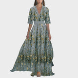 Helena™ | Maxivestido con deslumbrante estampado floral