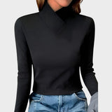 Silvia™ | Jersey elegante de cuello alto