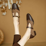 Chloé - Zapatos de Cuero Vintage con Hebilla