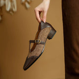 Chloé - Zapatos de Cuero Vintage con Hebilla