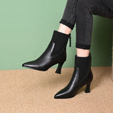 Clara–Botas de plataforma de cuero