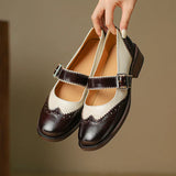 Mia - Zapatos de cuero Mary Janes