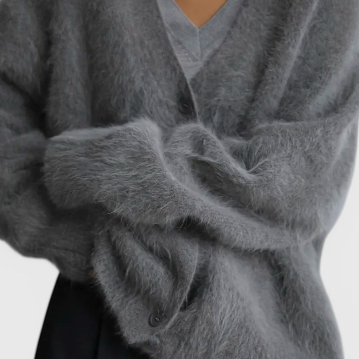 Daniela™ | Cardigan de Mezcla de Cachemira Suave
