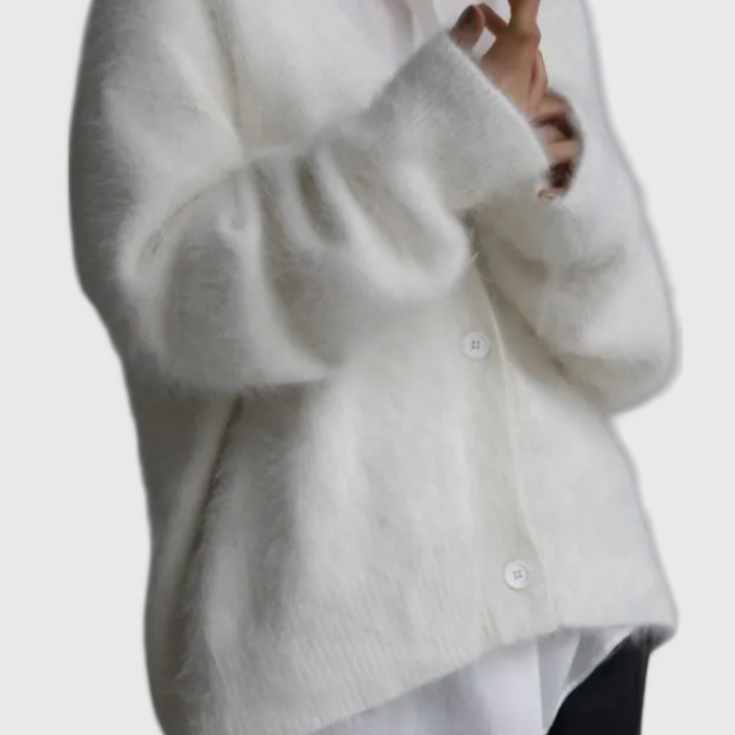 Daniela™ | Cardigan de Mezcla de Cachemira Suave