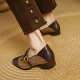 Chloé - Zapatos de Cuero Vintage con Hebilla