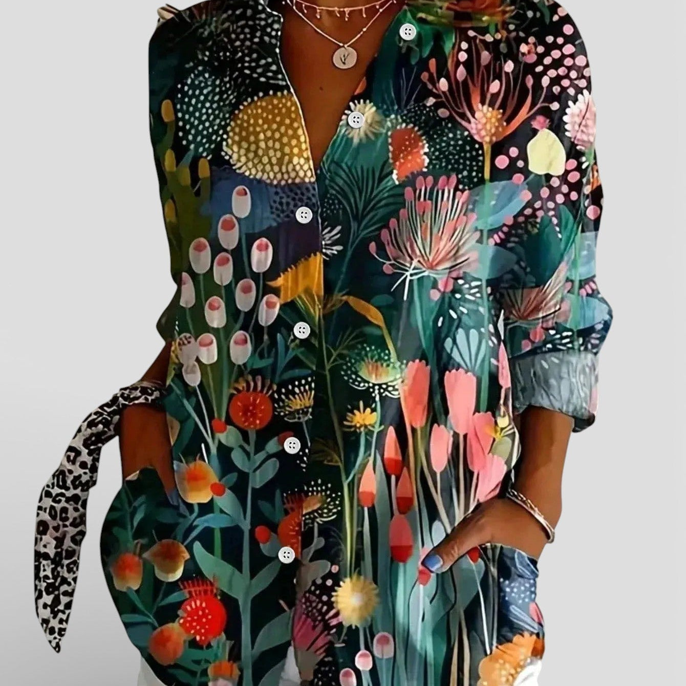 Nina™ | Blusa con estampado colorido