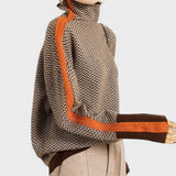 Isidora™ | Suéter de lujo con cuello alto en espiga