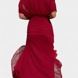 Magda™ | Vestido largo floral con escote en V