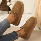 Aurora | Botas de plataforma de cuero nubuck sintético con forro cálido y suela antideslizante
