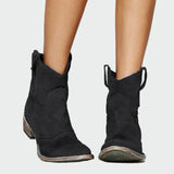 Botas de vaquero retro con tacón bajo
