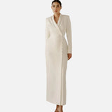 Vestido de Noche – Elegante Vestido Formal de Manga Larga Negro para Eventos Nocturnos Atemporales