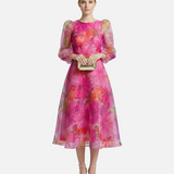 Vestido de Malla – Diseño Impreso Elegante para la Oficina y Eventos de Verano