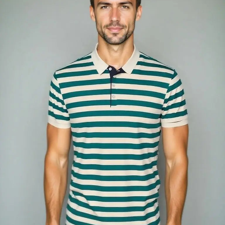 Sten™ | Camiseta polo de verano a rayas