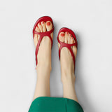 Evelyn - Sandalias Planas Elegantes Minna con Excelente Adorno