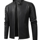 Miguel™ | Chaqueta de cuero estilizada para hombres motociclistas