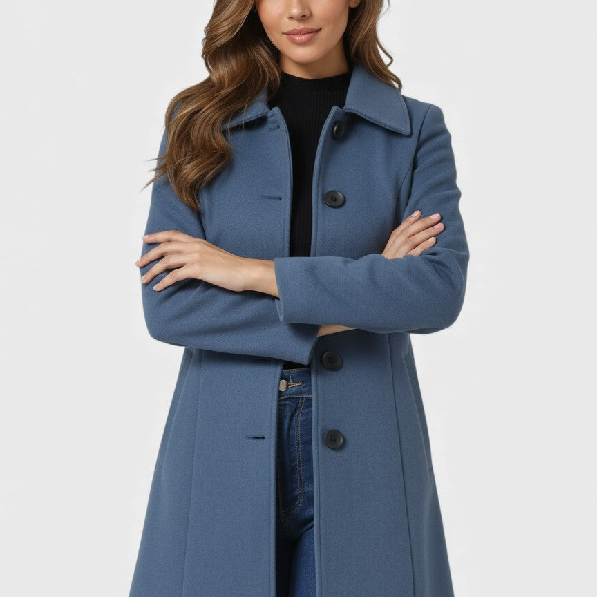 Raquel™ | Trench de invierno de botones simples