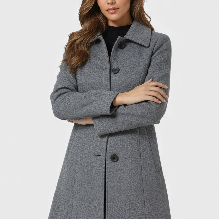 Raquel™ | Trench de invierno de botones simples