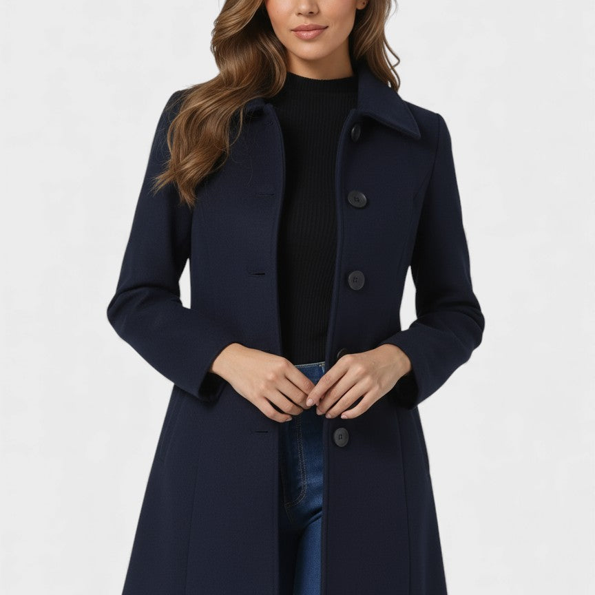 Raquel™ | Trench de invierno de botones simples