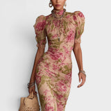 Sofía™ | Vestido maxi floral vintage elegante