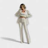 Selina - Conjunto elegante de 3 piezas (Blazer, Top, Pantalones)