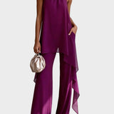 Viola - Conjunto Halter Elegante con Pantalones